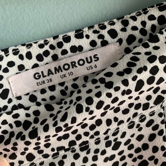 Glamorous pants/capris black/white women’s size 6 - Picture 4 of 8